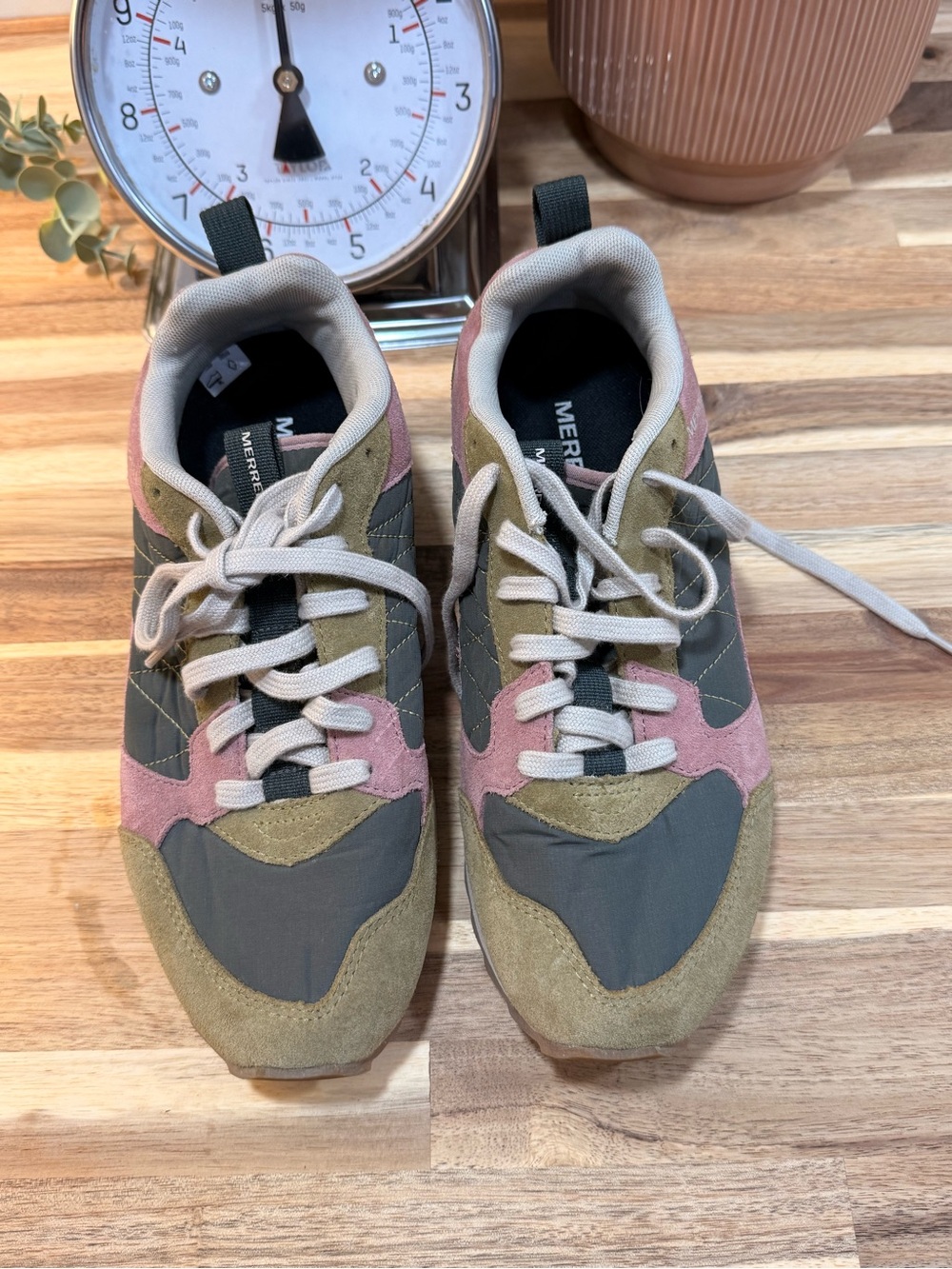 Merrell Kids Olive, Pink & Gray Trail Sneakers - Picture 3 of 7